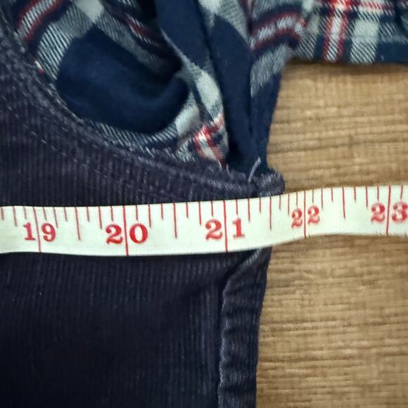 GAP Corduroy Upcycled Trucker Jacket w/Aerosmith Graphic & Flannel Sleeves L - Picture 11 of 12